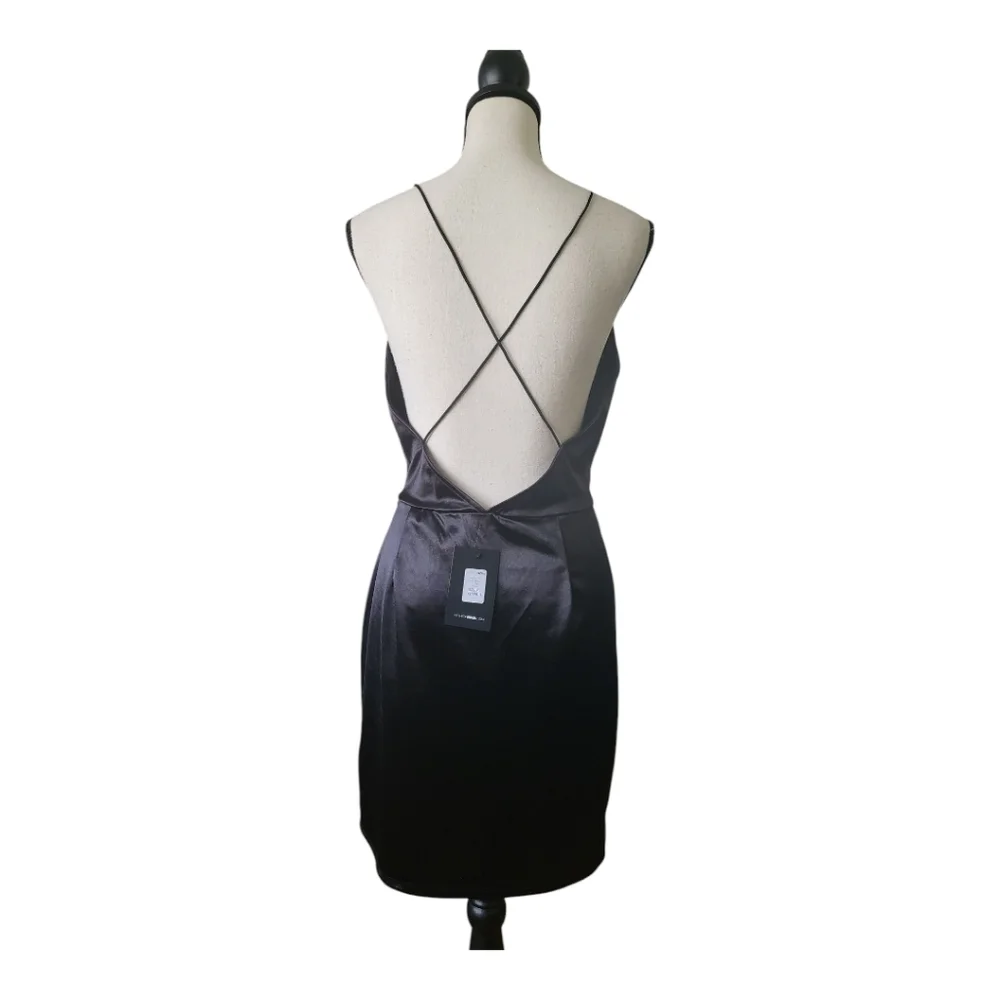 💕Fashion Nova Always A Flirt Satin Dress. Size‎ XL New